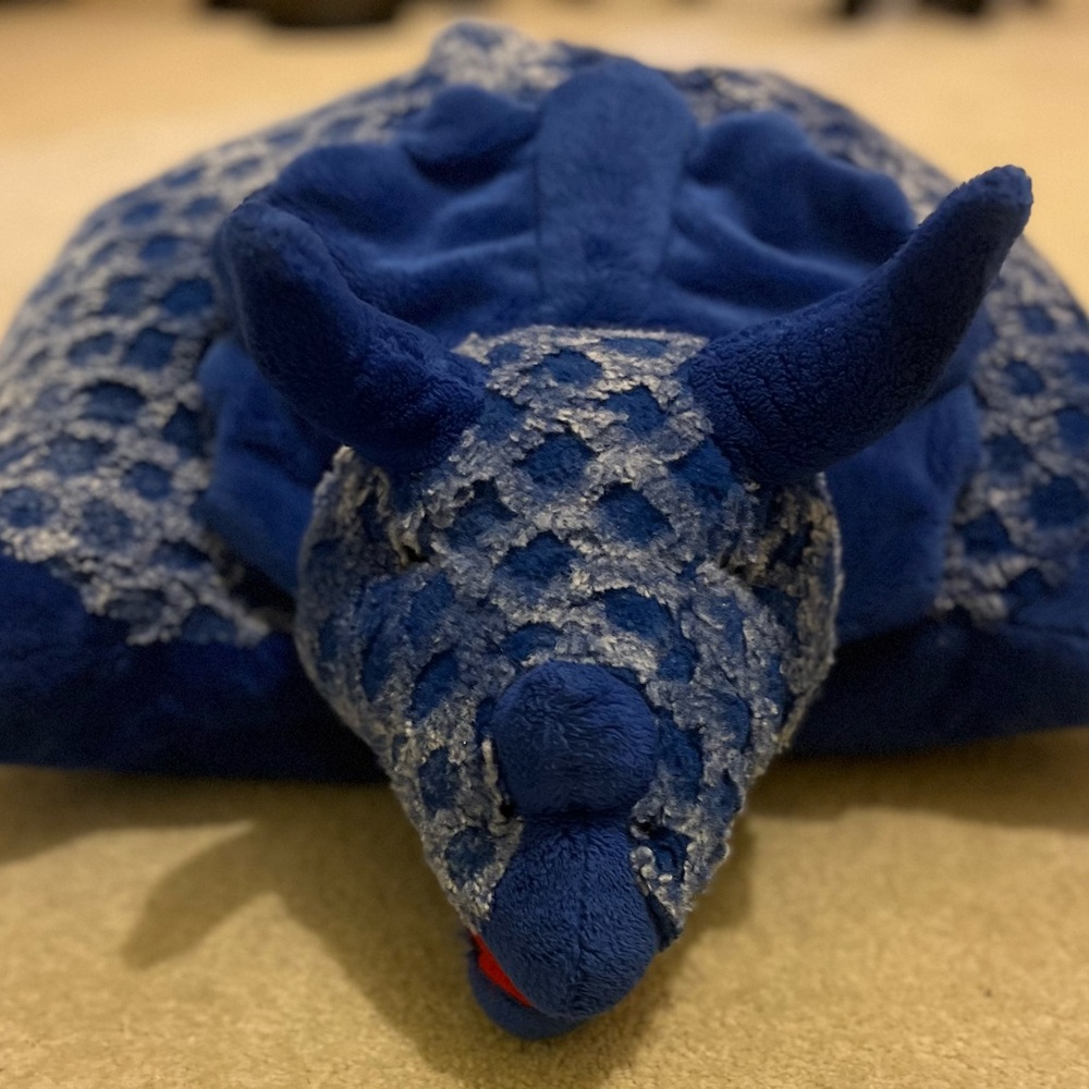 My Pillow Pet Blue Plush Dinosaur Toy